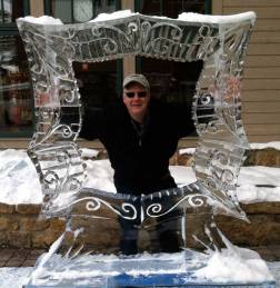 Winter Festival Ice Frame with Photo Opportunity